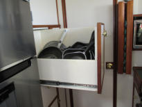 Pot and Pan Drawer & Teak Cuprack