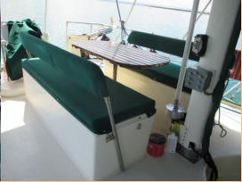 Aft Lockers and Table