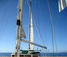 Mizzen and Jib Deployed