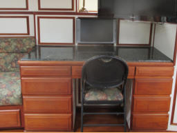 5ft X 2 ft Marble and Teak Desk